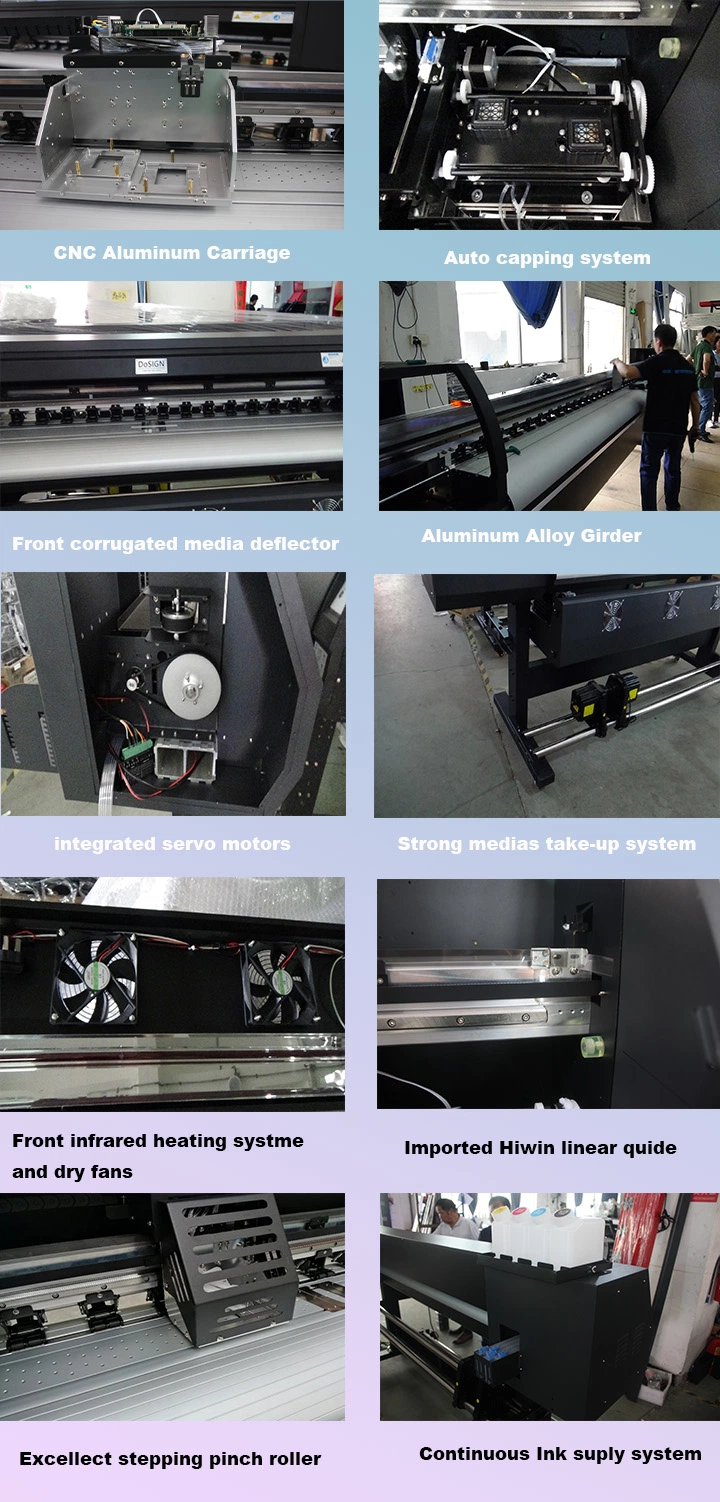 Dual Heads 1.8mtr XP600 I3200 Large Format Eco Solvent Printer