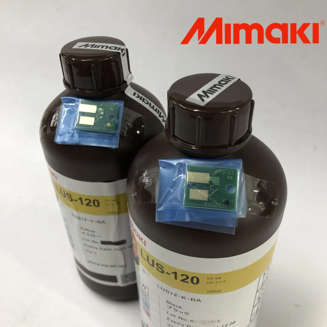 Mimaki Lus-120 Ink (I-LUS12-X-BA-1) Mimaki Lus-120 LED UV Flexible Ink for Jfx200/Jfx500/Ujf3042mkii/Ujf6042mkiiex/Ujf-A3mkii/Ujv55/Ujv500 Printer UV Ink